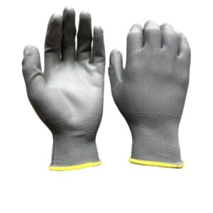 PU03 13G Grey Polyester Grey PU Palm Coating