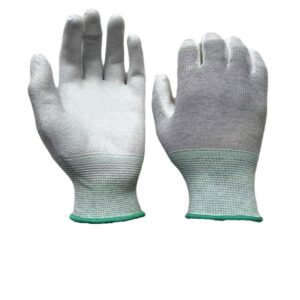 pu04 13g carbon/nylon grey pu palm coating gloves