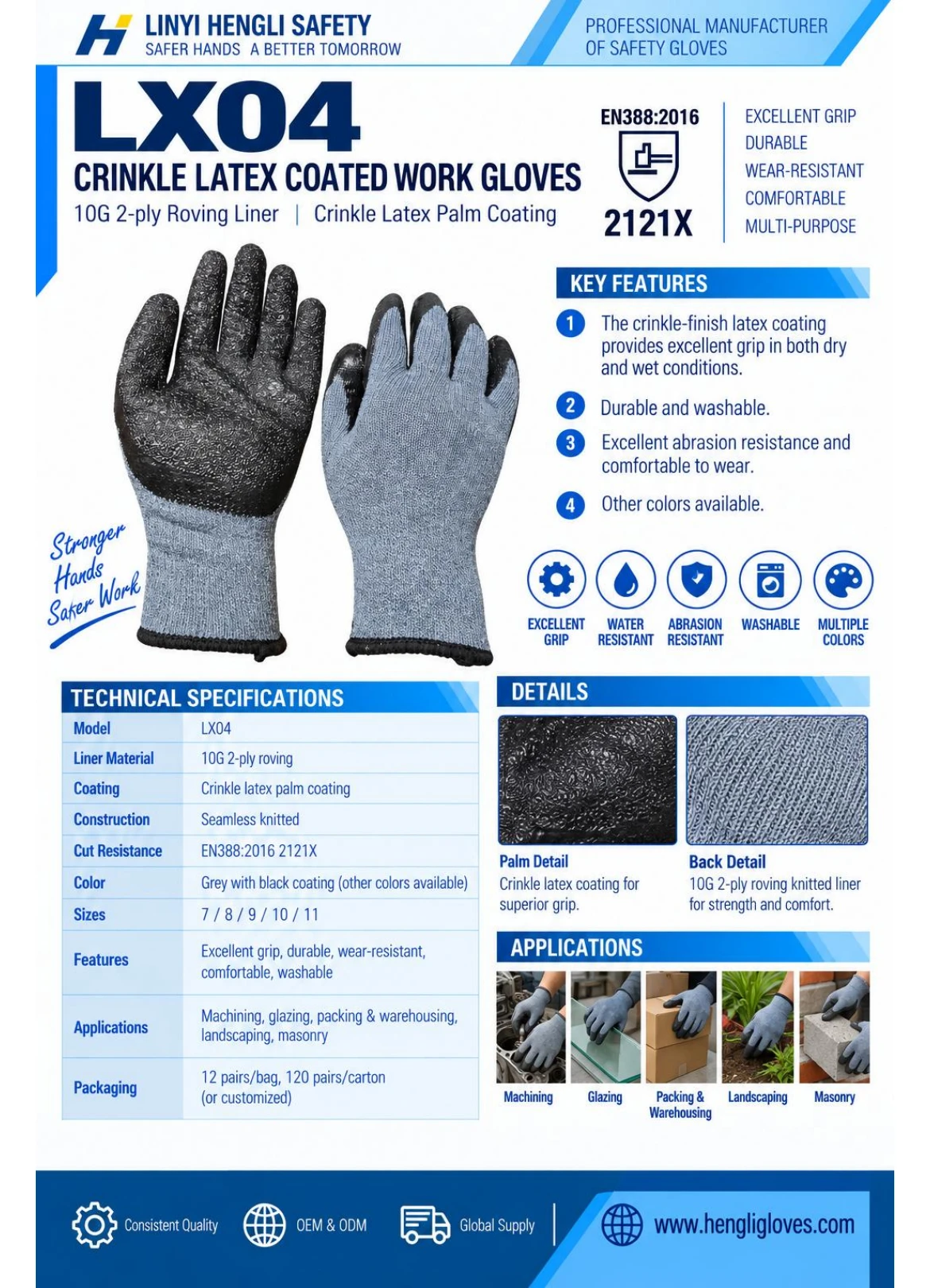 LX04 product details and specification sheet
